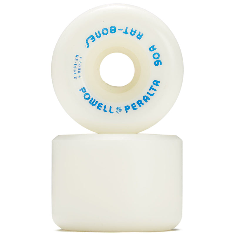 Powell-Peralta Rat Bones 90A Skateboard Wheels - White - 60mm