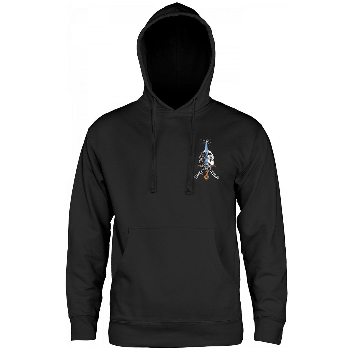 古着ヴィンテージPOWELL PERALTA スカル&ソード　パーカー　サイズM Powell Peralta Skull & Sword Hooded Sweatshirt Mid Weight Alpine