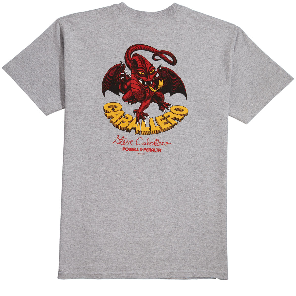 Powell-Peralta Cab Classic Dragon Ii T-Shirt - Athletic Heather image 1
