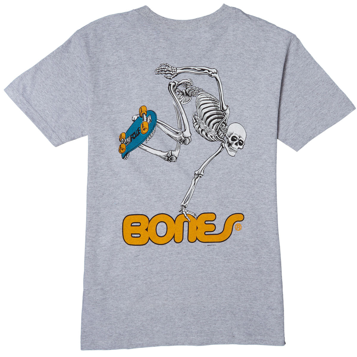 Powell-Peralta Skateboard Skeleton T-Shirt - Athletic Heather image 1