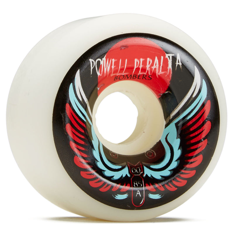 Powell-Peralta Bombers 3 85A Skateboard Wheels - White - 60mm