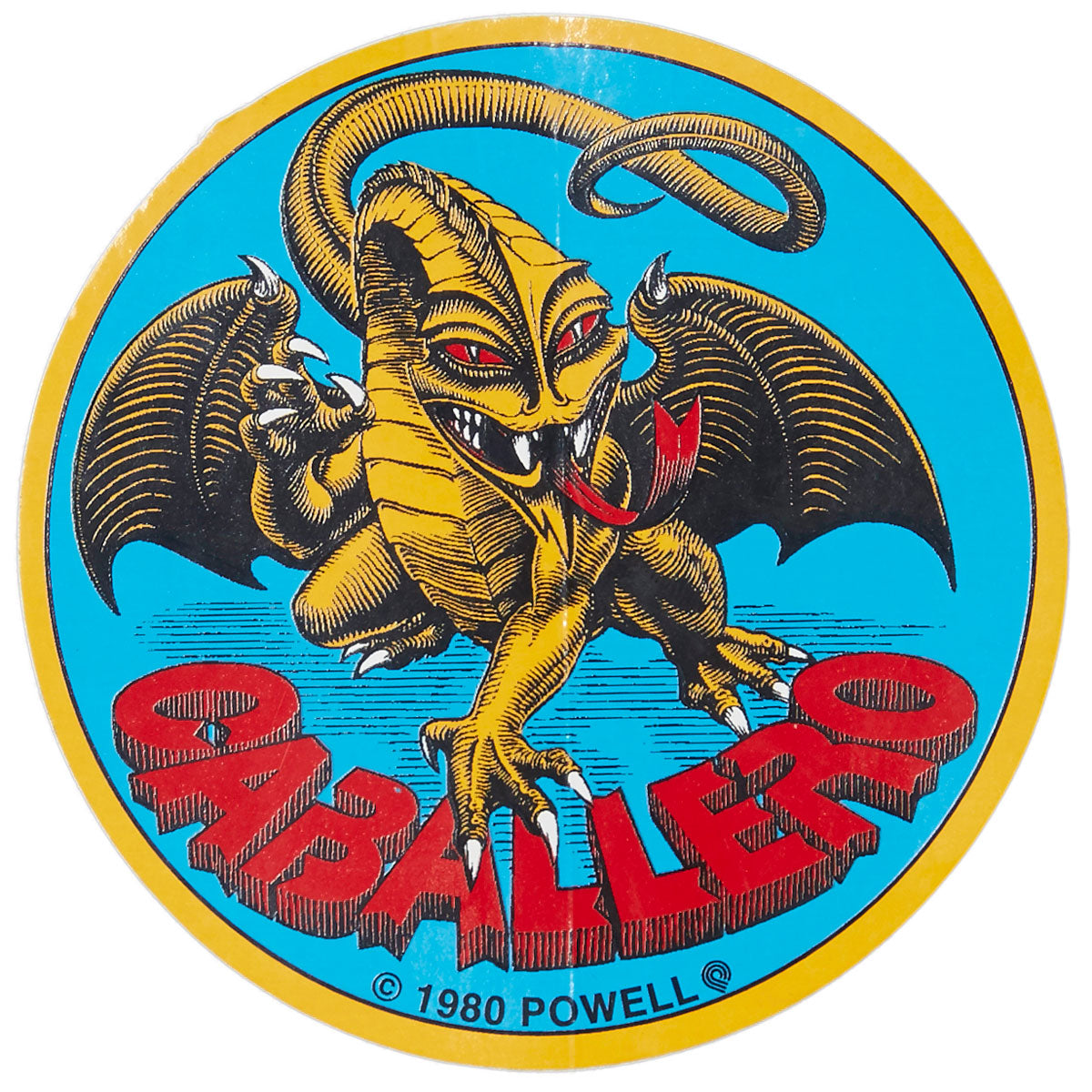 Powell Peralta Steve Caballero Original Dragon Sticker - 3.5