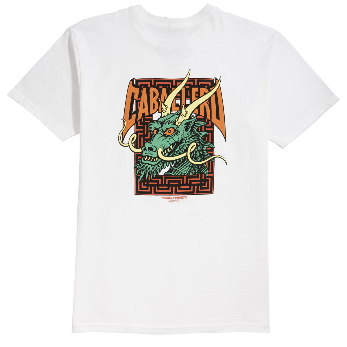 Powell-Peralta Caballero Street Dragon T-Shirt - White image 1