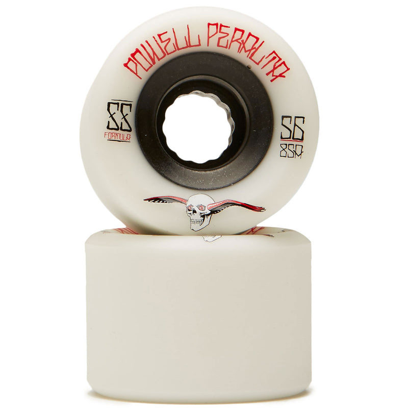 Powell-Peralta G-Slides 85A Longboard Wheels - White - 56mm