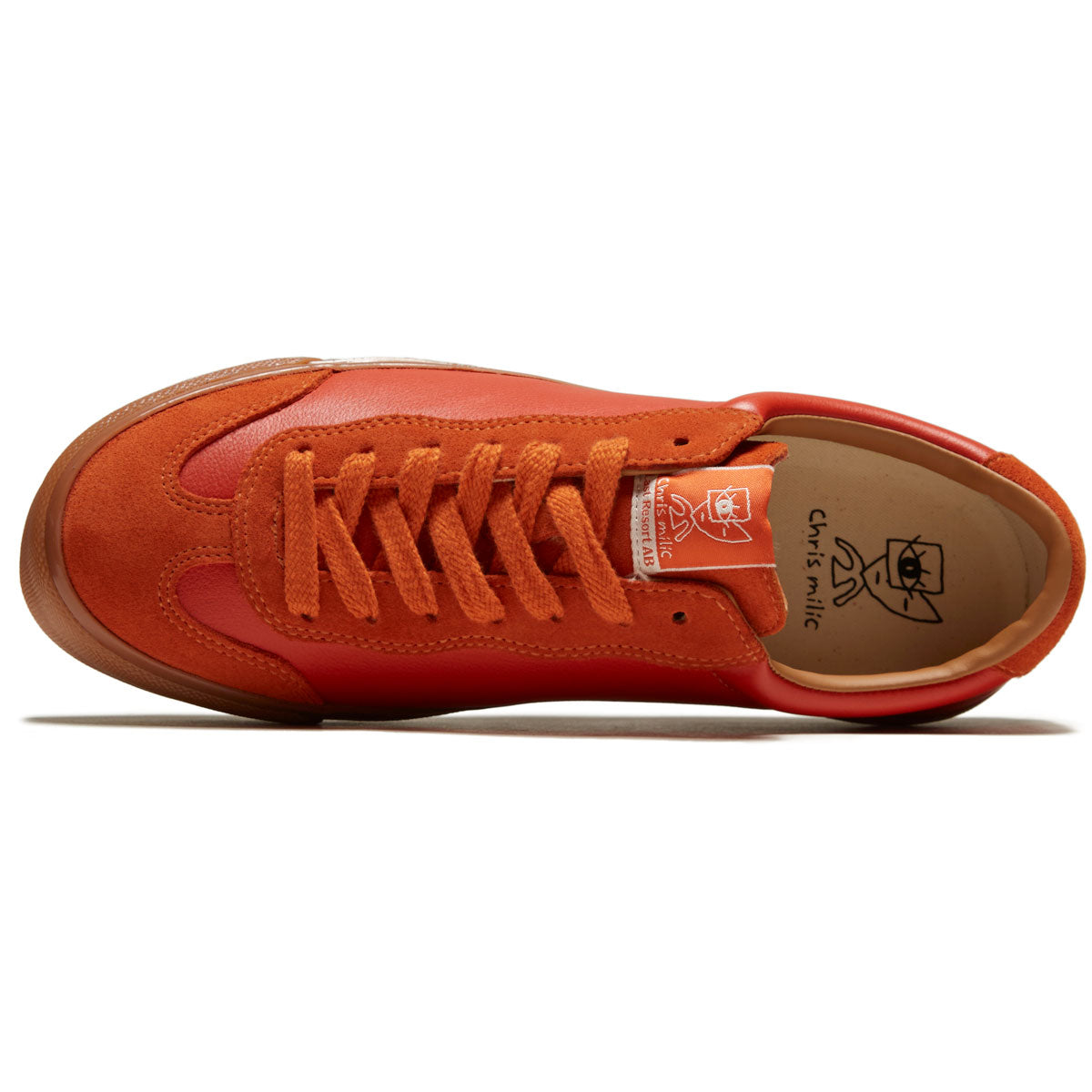 Last Resort AB VM004 Milic Leather Suede Low Shoes - Duo Orange/Gum image 3