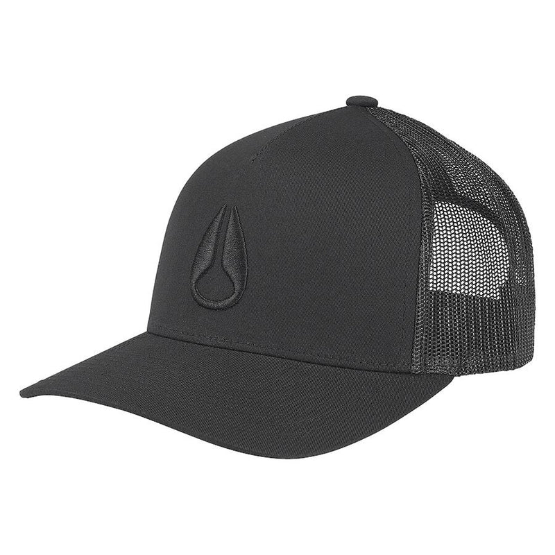 Nixon Iconed Trucker Hat - Black/Black