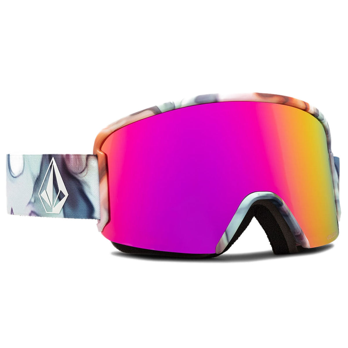 Volcom Garden Snowboard Goggles - Nebula/Pink Chrome image 3