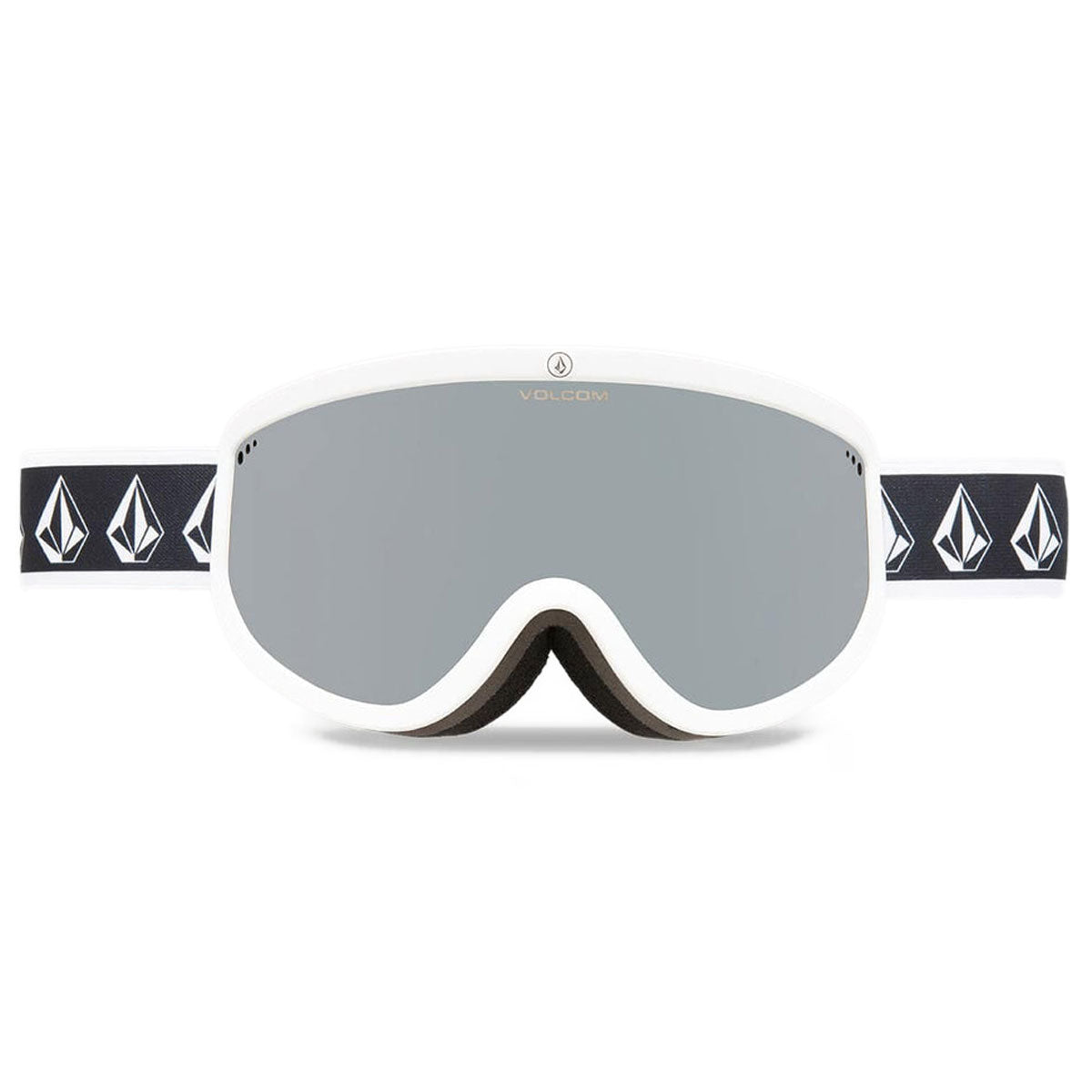 Volcom Footprints Snowboard Goggles - White Rerun/Silver Chrome image 1