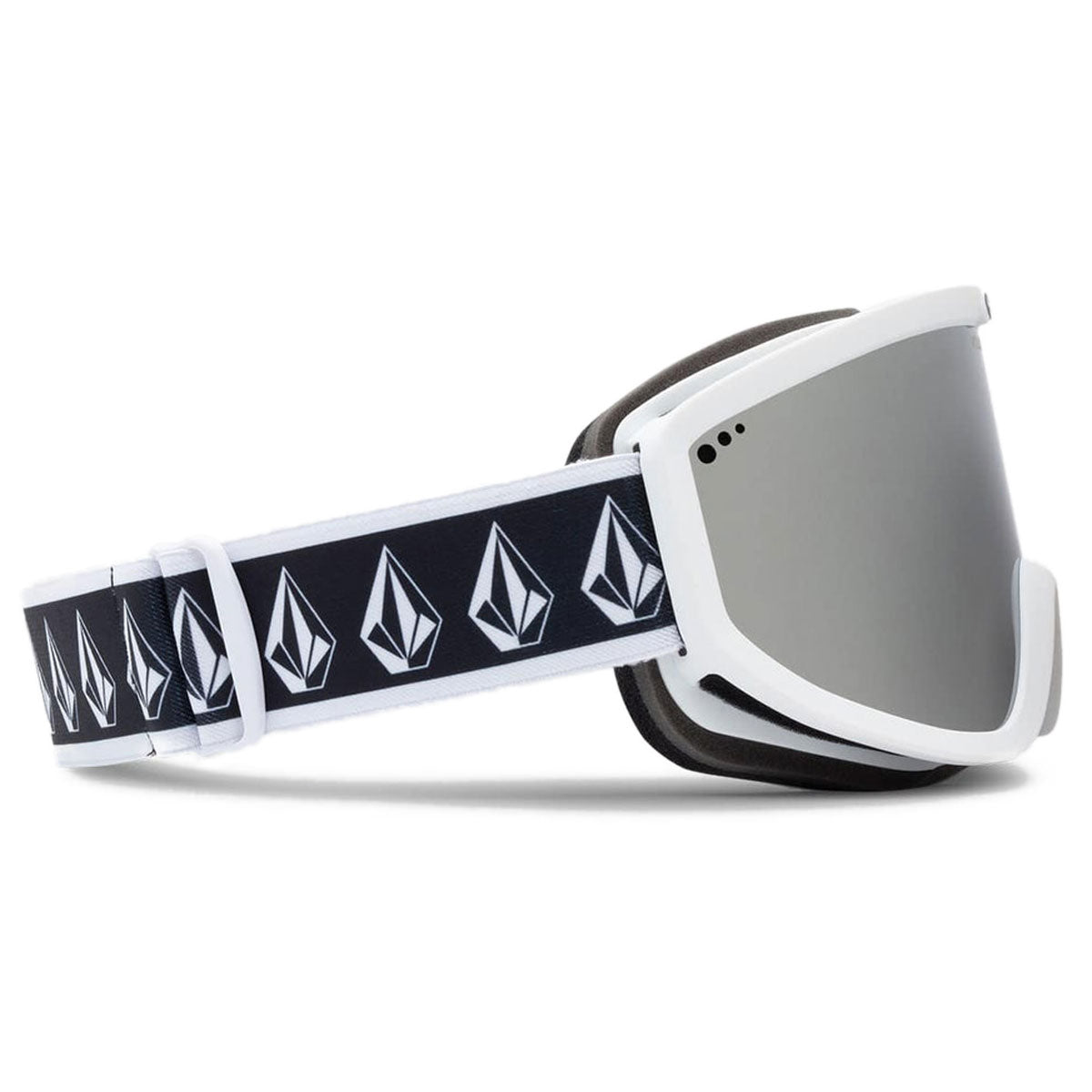 Volcom Footprints Snowboard Goggles - White Rerun/Silver Chrome image 2