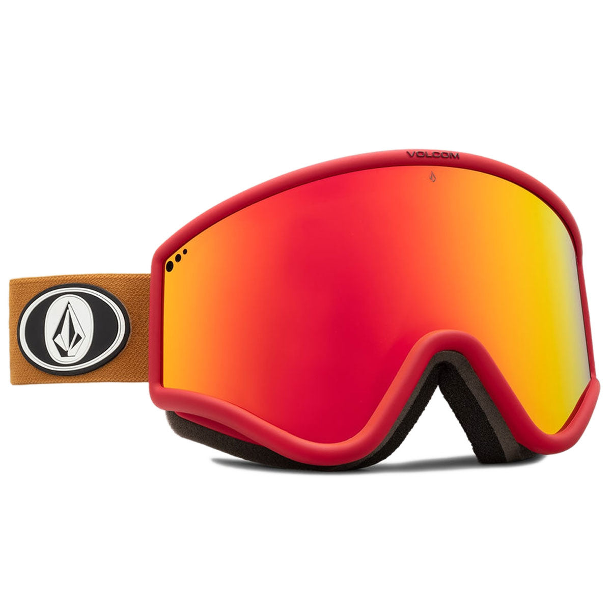 Volcom Yae Snowboard Goggles - Red/Charamel/Red Chrome image 3