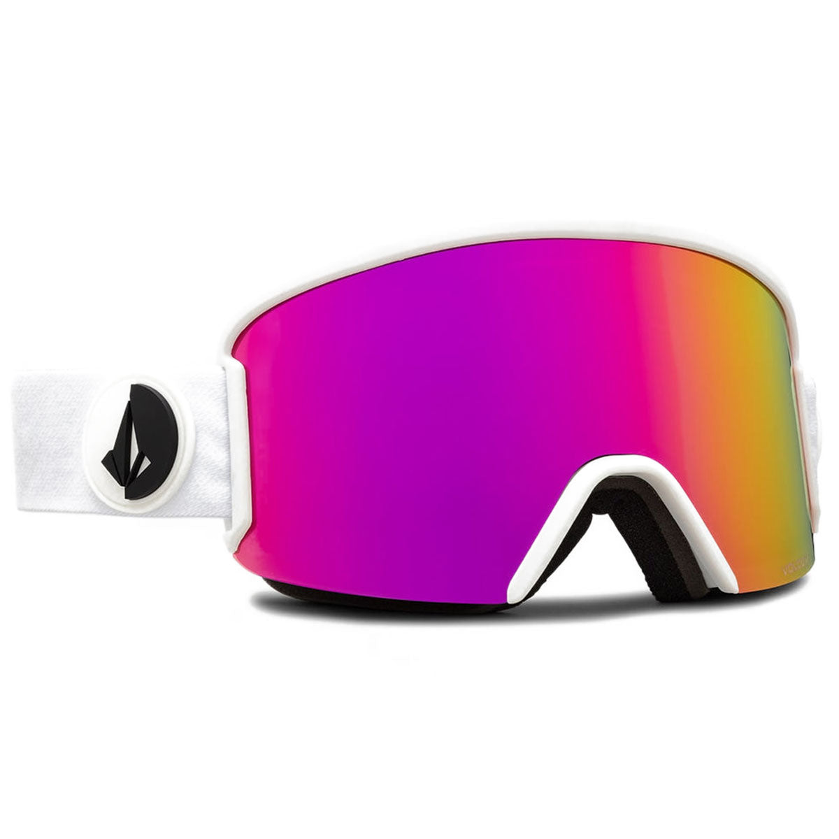 Volcom Garden Snowboard Goggles - Matte White/Pink Chrome image 3