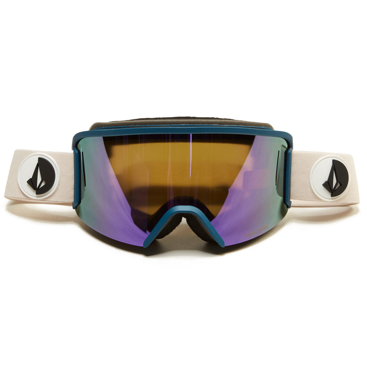 Volcom Garden Snowboard Goggles - Party Pink/Slate Blue/Purple Chrome image 1