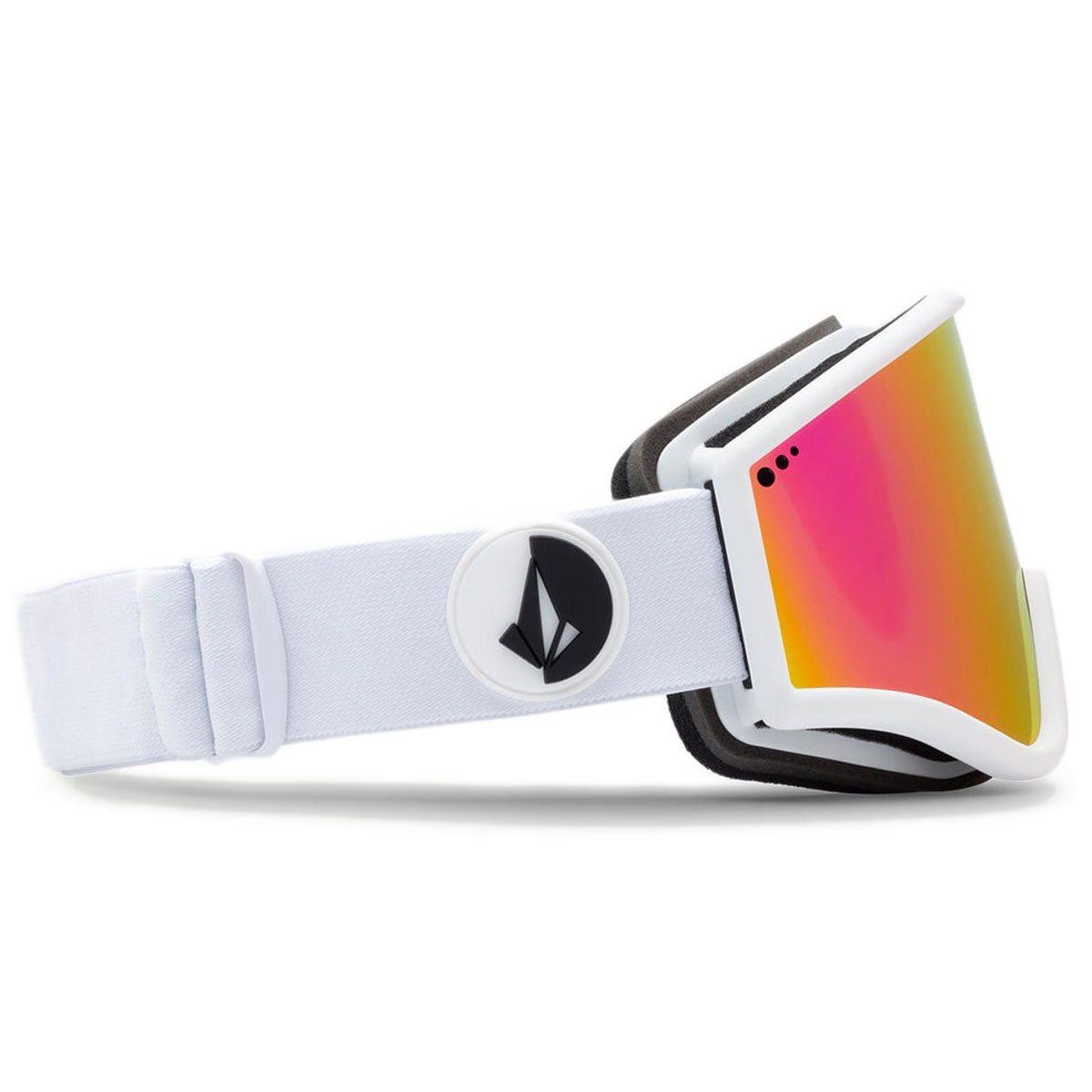 Volcom Yae Snowboard Goggles - Matte White/Pink Chrome image 2