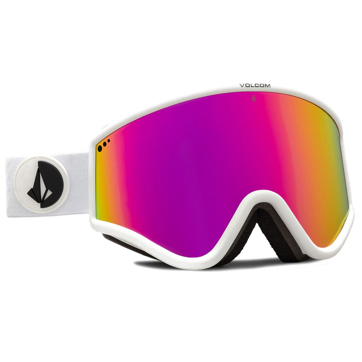 Volcom Yae Snowboard Goggles - Matte White/Pink Chrome image 3