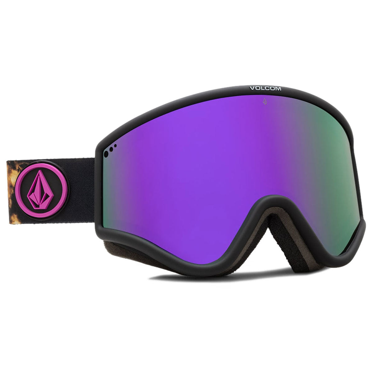 Volcom Yae Snowboard Goggles - Bleach/Purple Chrome image 3
