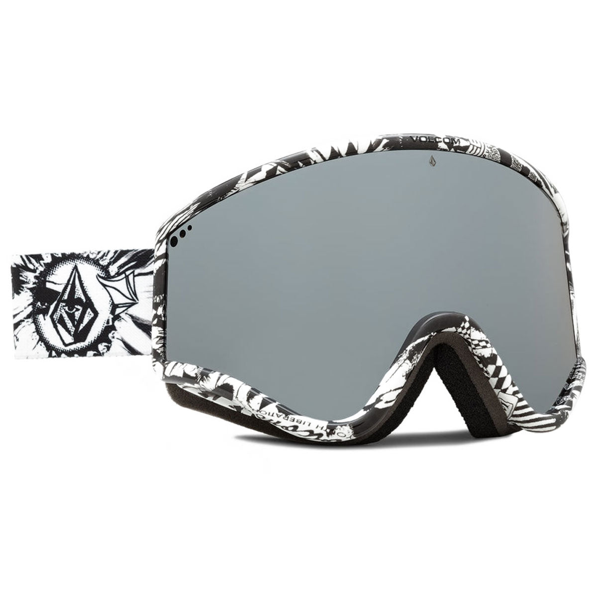 Volcom Yae Snowboard Goggles - OP Art/Silver Chrome image 3