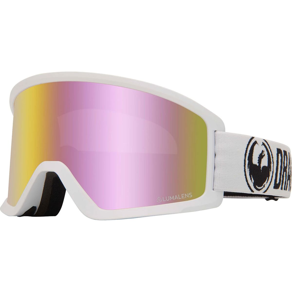 Dragon DX3 OTG Snowboard Goggles - White/Lumalens Pink Ion image 1