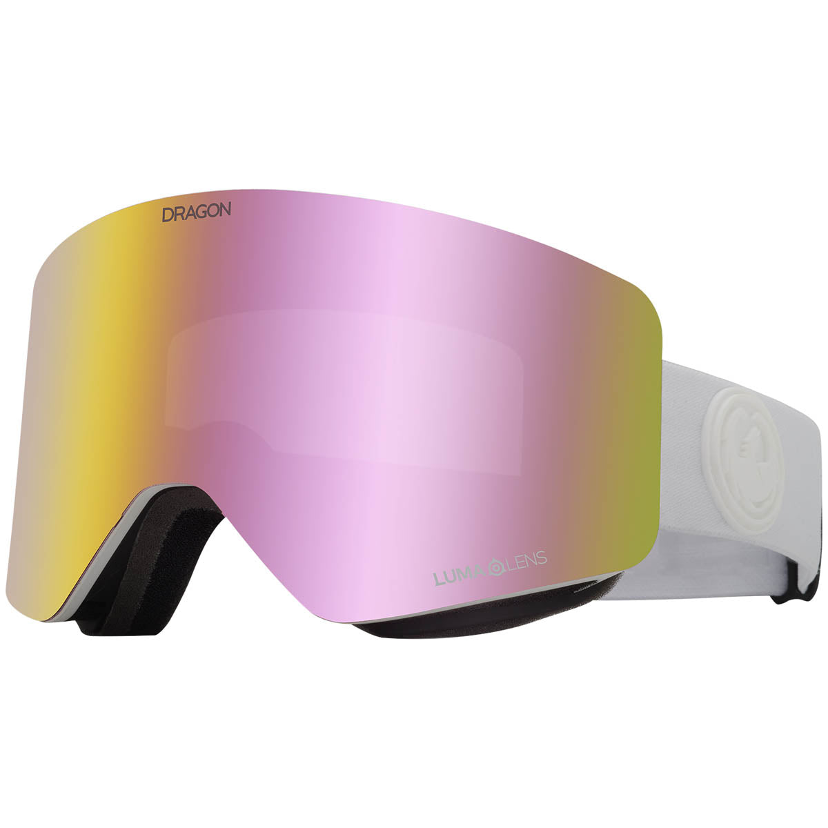 Dragon R1 Otg Snowboard Goggles - Whiteout/Lumalens Pink Ion image 1