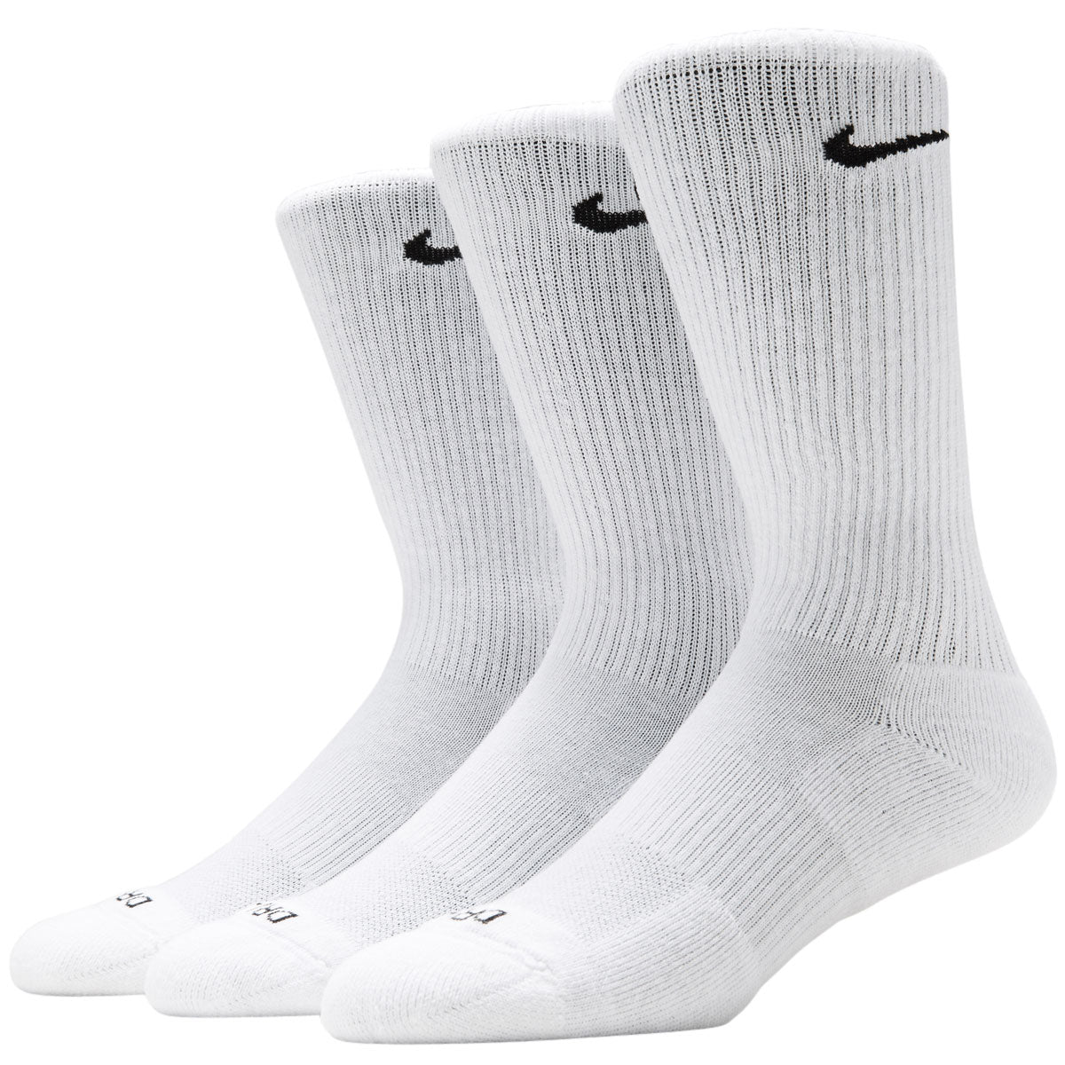 Nike SB Everyday Plus Cushioned 3 Pack of Socks - White/Black image 1