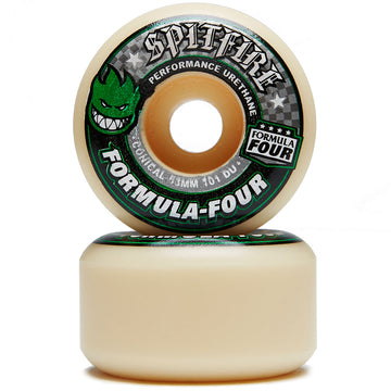 Spitfire F4 101d Conical Skateboard Wheels - Green - 53mm