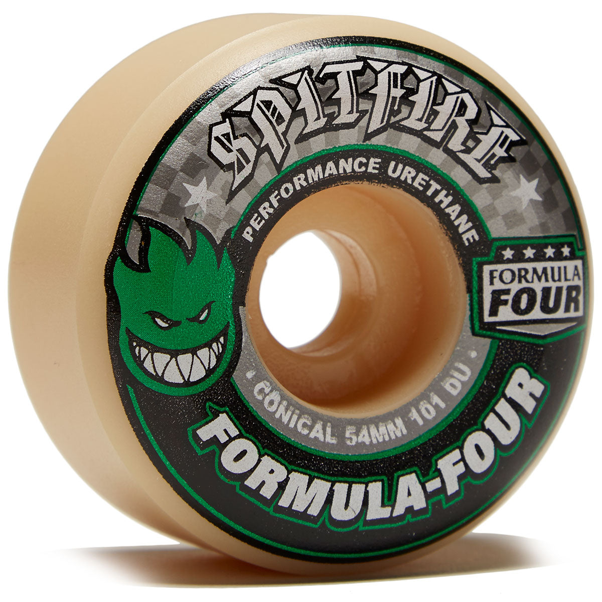 Spitfire F4 Conical 101a Skateboard Wheels - Natural - 54mm image 1