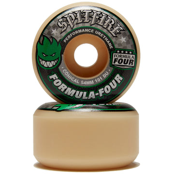 Spitfire F4 101d Conical Skateboard Wheels - Green - 54mm