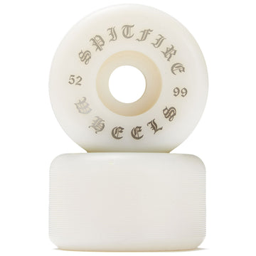 Spitfire Og Classic Skateboard Wheels - White - 52mm