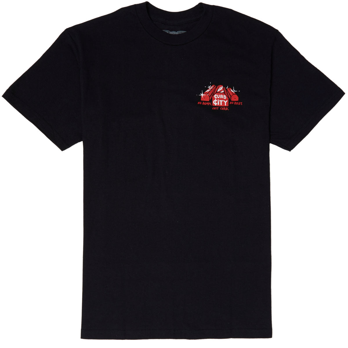 Anti-Hero Curb City T-Shirt - Black/Red image 1