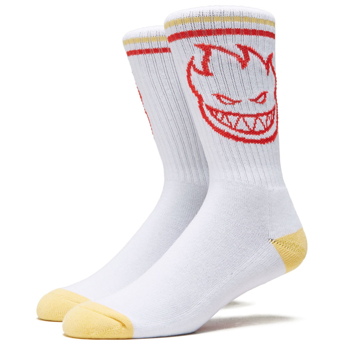 Spitfire Bighead Socks - White/Yellow/Red image 1