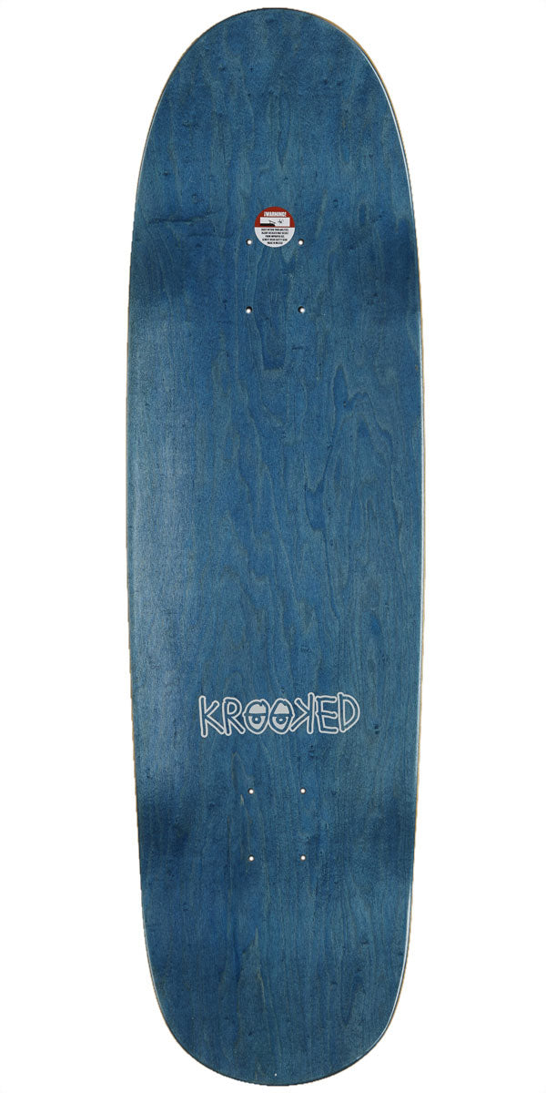 Krooked Team Eyes Shaped Lg Skateboard Deck - 9.30"