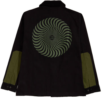 Spitfire Classic Swirl Overlay Jacket - Black/Olive
