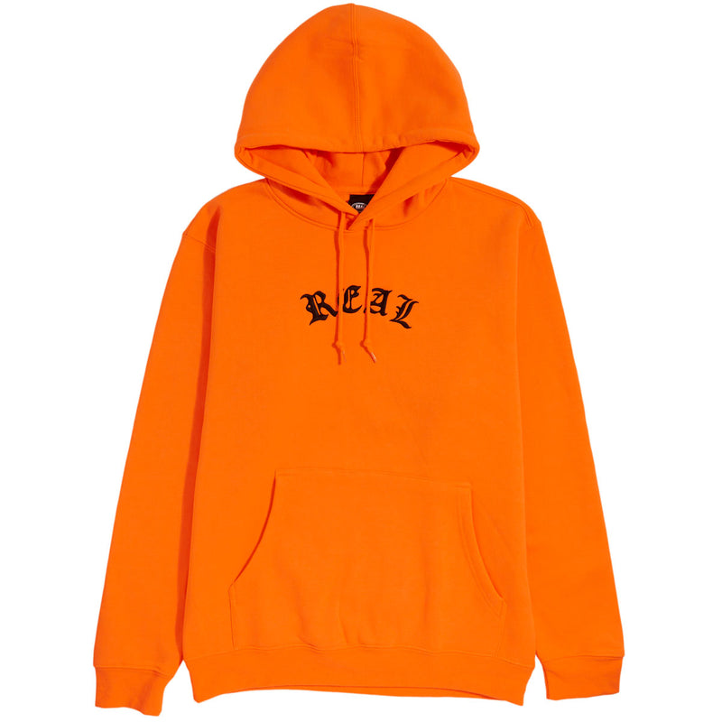 Real Script Hoodie - Safety Orange/Black