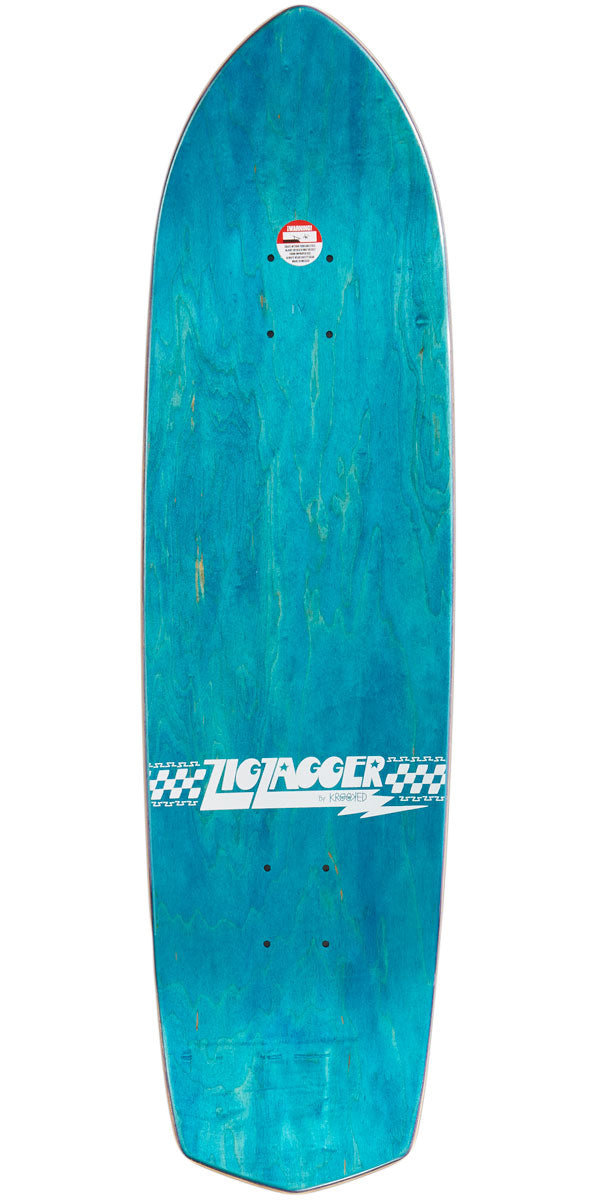 Krooked Zig Zagger Og Graphic Recolor Skateboard Deck - Pink - 8.62