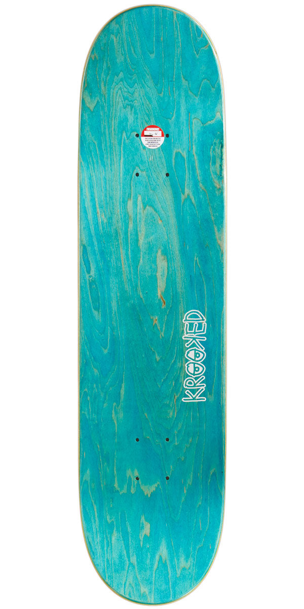 Krooked Manderson Two Face Skateboard Complete - Blue - 8.06