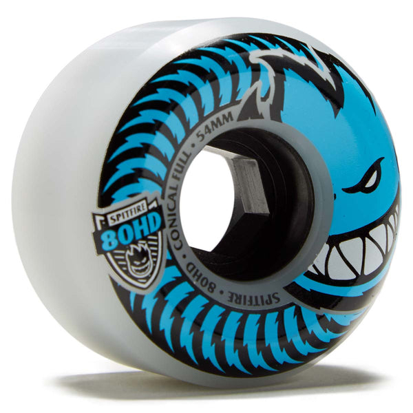 Spitfire 80hd Conical Full Skateboard Wheels - Clear - 54mm – CCS