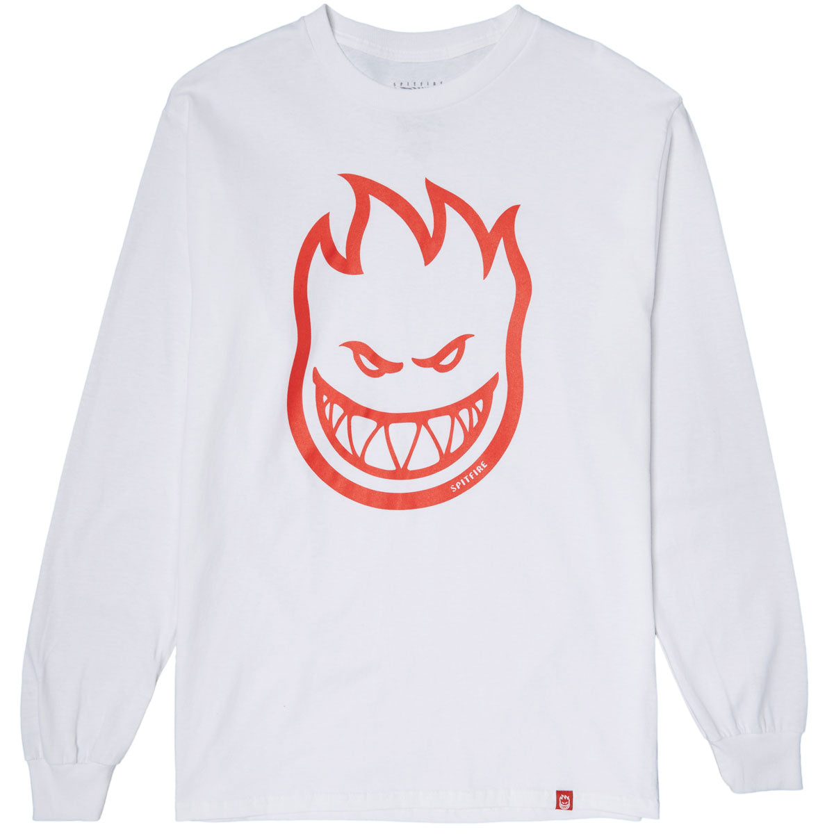 Spitfire Bighead Long Sleeve T-Shirt - White/Red image 1