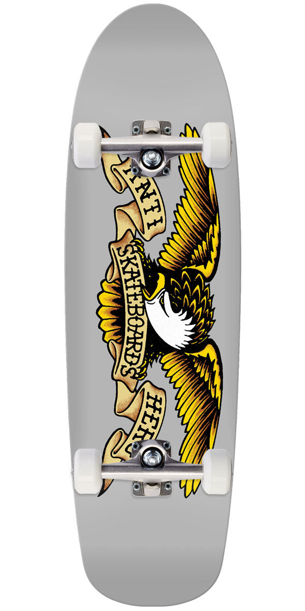 Anti-Hero Shaped Classic Eagle The Genius Skateboard Complete - Grey - 9.18