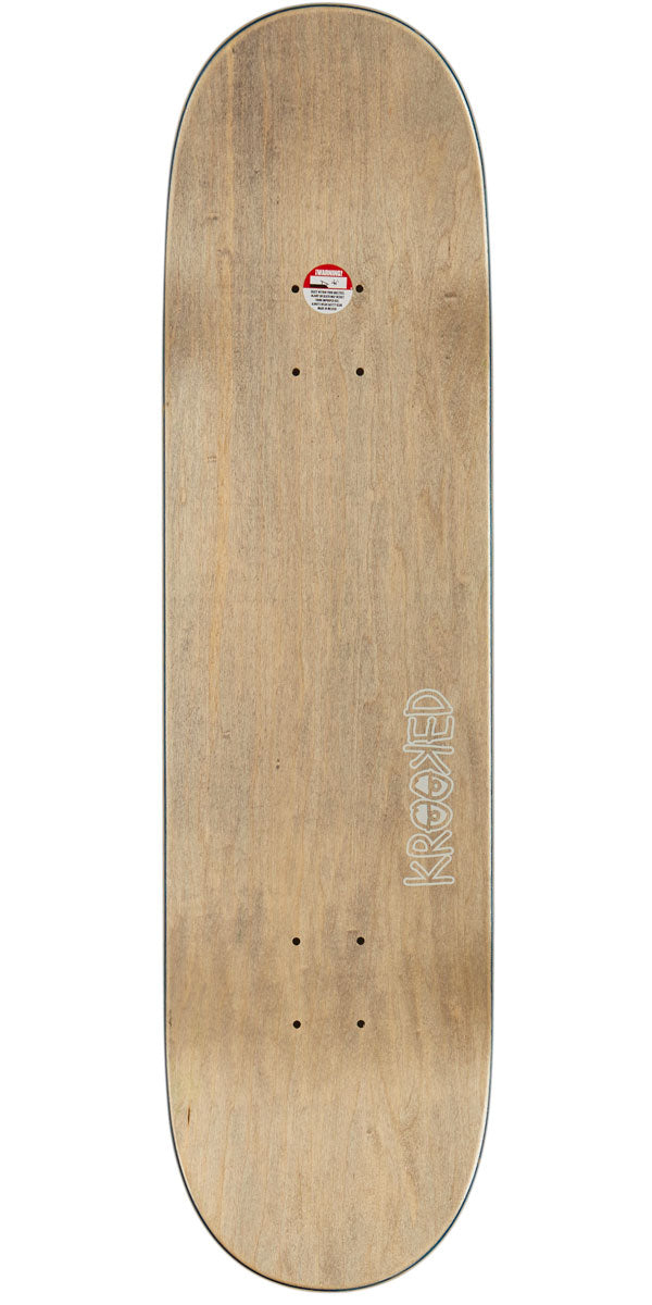 Krooked Team Arketype Skateboard Deck - Yellow - 8.25
