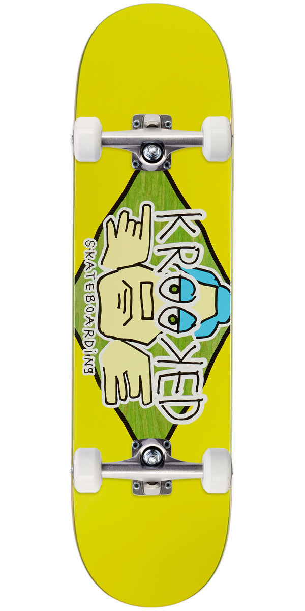 Krooked Team Arketype Skateboard Complete - Yellow - 8.25