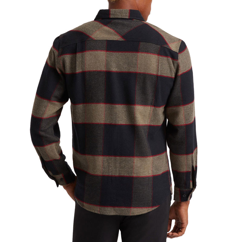 Brixton Bowery Long Sleeve Shirt - Heather Grey/Charcoal