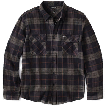 Brixton Bowery Long Sleeve Shirt - Black/Charcoal
