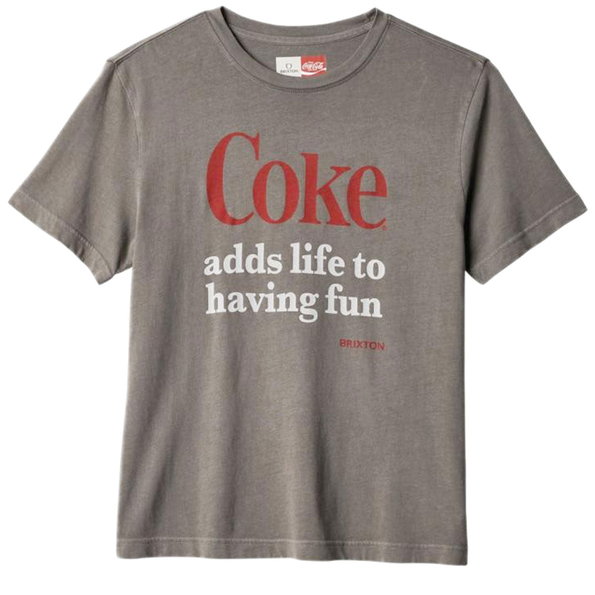 Brixton x Coca-Cola Womens Having Fun Vintage T-Shirt - Washed Black image 2