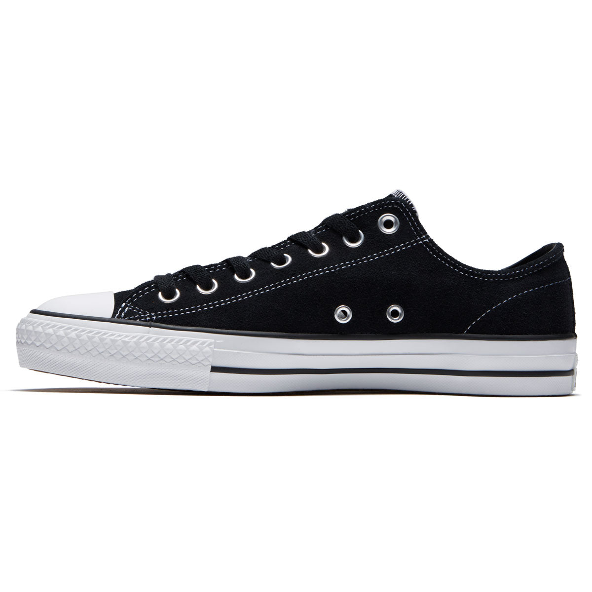 Converse Chuck Taylor All Star Pro Suede Ox Shoes - Black/Black/White image 2