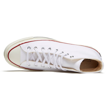Converse Chuck 70 Hi Shoes - White/Garnet/Egret