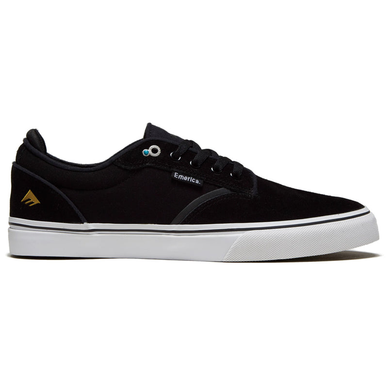 Emerica Dickson Shoes - Black/White/Gold