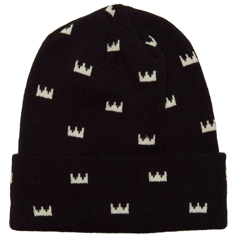 Royal Mini Crowns Beanie - Black