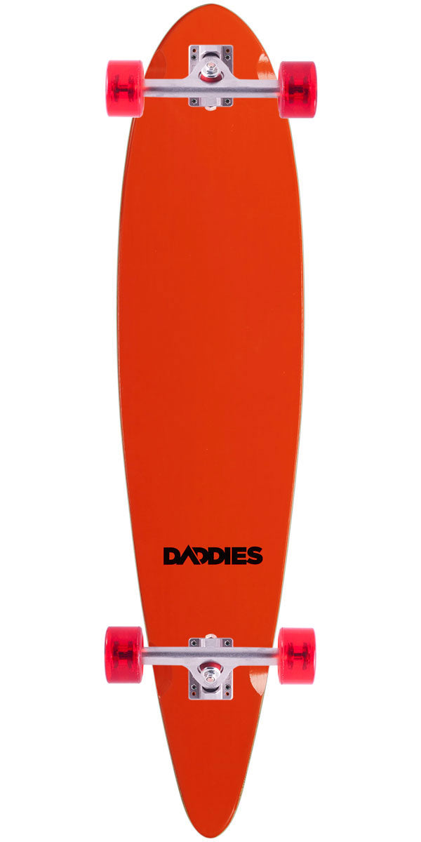 Daddies Logo Pintail Longboard Complete - Orange image 1