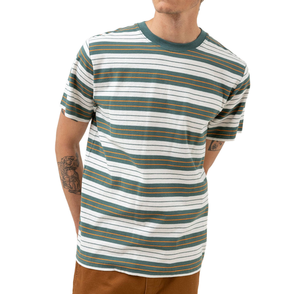 Rhythm Vintage Stripe T-Shirt - Teal image 2