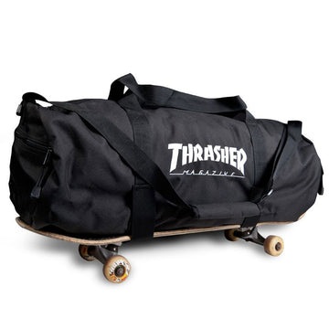 Thrasher Logo Skate Duffle Bag - Black