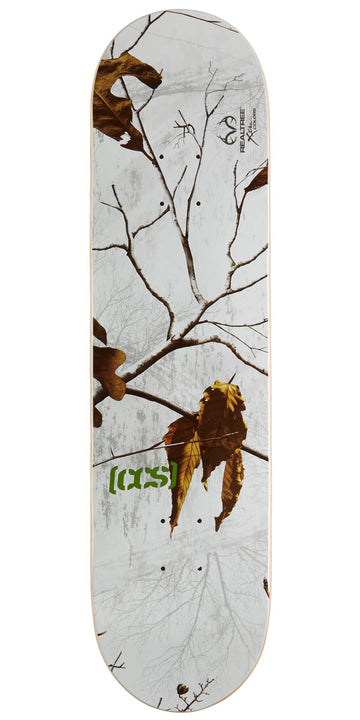 CCS x Realtree Logo Skateboard Deck - Snow - 8.125